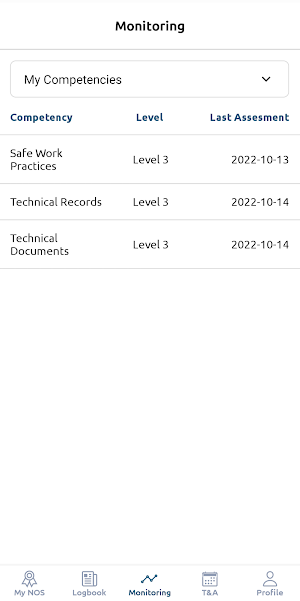 CCAA Logbooks Screenshot 2
