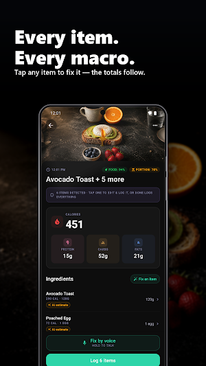 Bodydex: Calorie & Peptide Log Screenshot 2