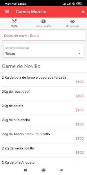 Moreira delivery Screenshot 1