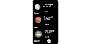 Weight on planets Screenshot 2