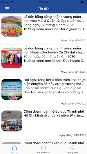 DashBoard GDĐT Screenshot 2