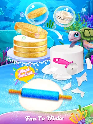 Unicorn Mermaid Cake - Princess Cake Screenshot 1