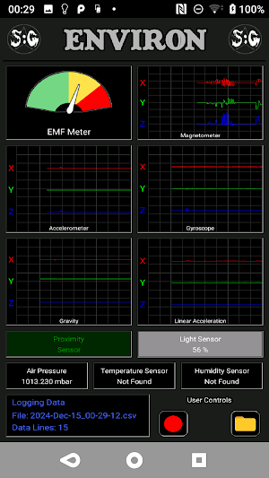 Environ - Data Logger Screenshot 0