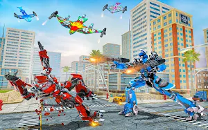 KITE ROBOT TRANSFORMING FORMULA CAR RACING 3D GAME Screenshot 3