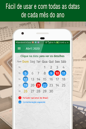 Calendário 2020 com feriados, calendário brasil Screenshot 1