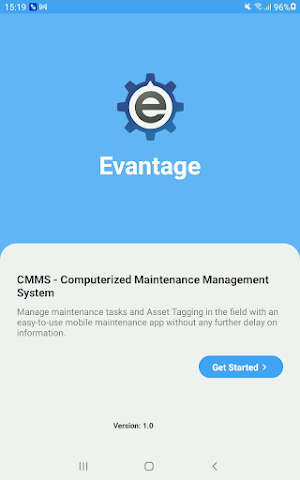 Evantage CMMS Screenshot 0