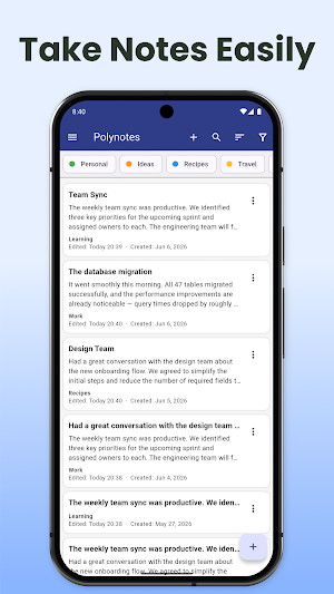 Notes App - Polynotes Screenshot 0
