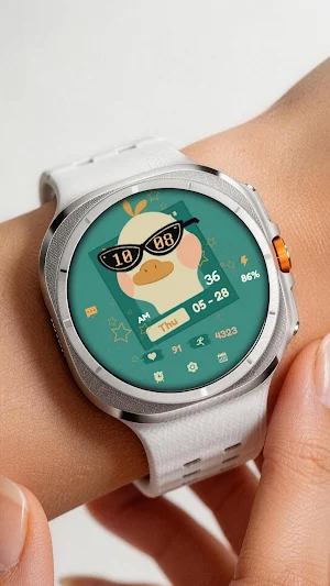 Cool Duck ZKin Watch Face Screenshot 3