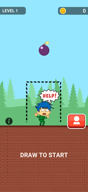 暇つぶしパズルゲーム - Save the boy Screenshot 0