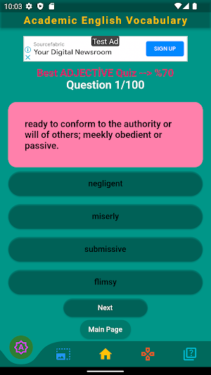 Academic English Vocabulary Screenshot 2