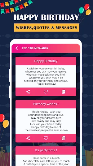 Birthday Wishes Messages Poems Greetings Screenshot 1