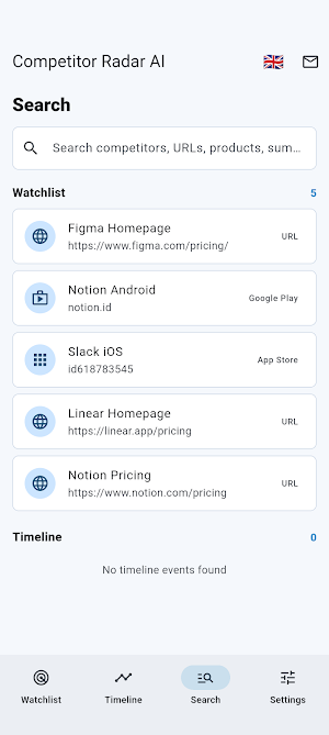 Competitor Radar AI Screenshot 2