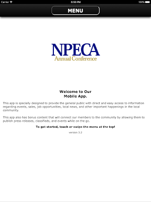 NPECA Conference App Screenshot 2