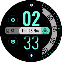 Modern Digital Watch Face