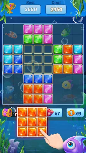 Puzzle Block Ocean Fish Screenshot 1