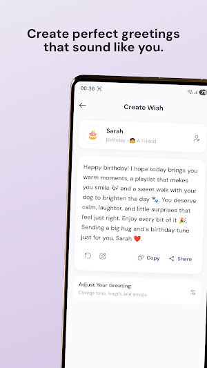 WishDay: AI Birthday Reminder Screenshot 2