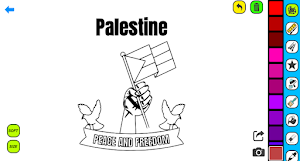 Palestine Flag Coloring Pages Screenshot 0