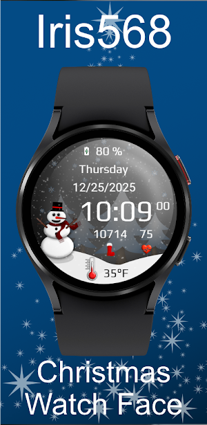 Iris568 Christmas Watch Face Screenshot 2