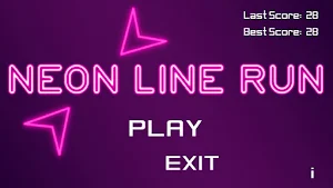 Neon line run Screenshot 0