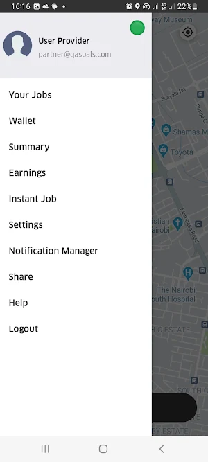 Qasuals Provider Screenshot 2