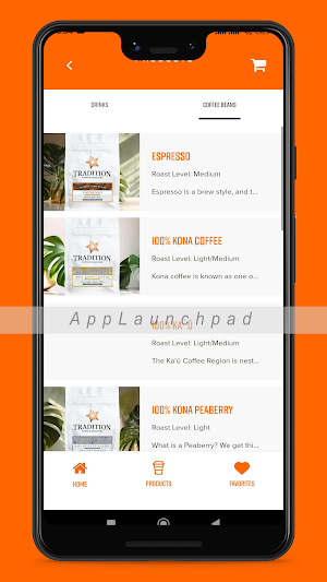 Tradition Coffee Roasters Screenshot 2