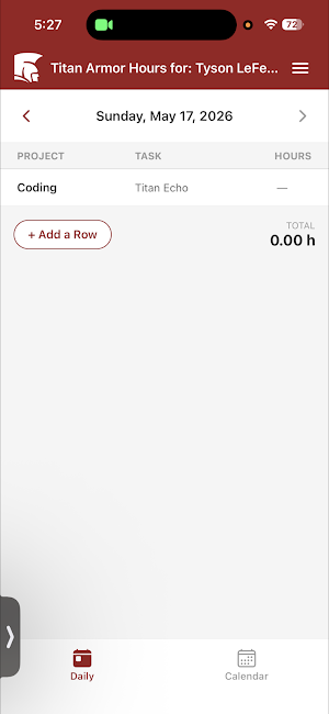 Armor Timecard Screenshot 0