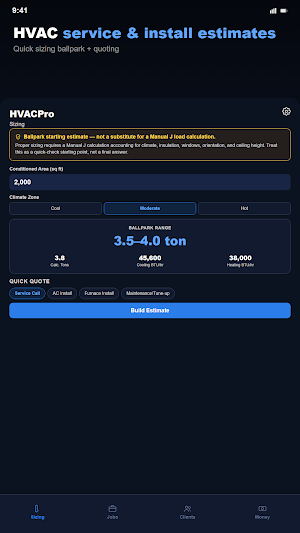 HVACPro: HVAC Estimates Screenshot 0