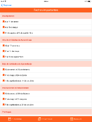 Calendario Académico UG Screenshot 3