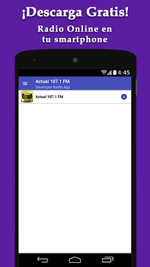 Radio Actual 107.1 FM - Radio  Screenshot 0