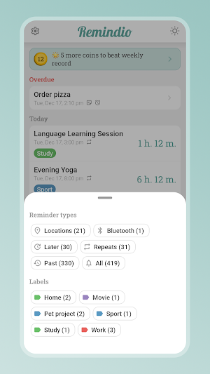 Remindio: Smart Reminder Screenshot 2
