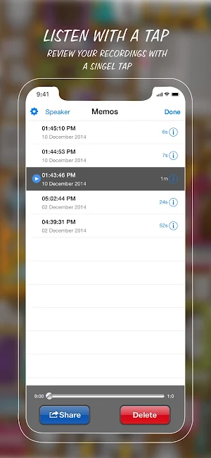 Voice Memos - Voice Recorder Screenshot 2