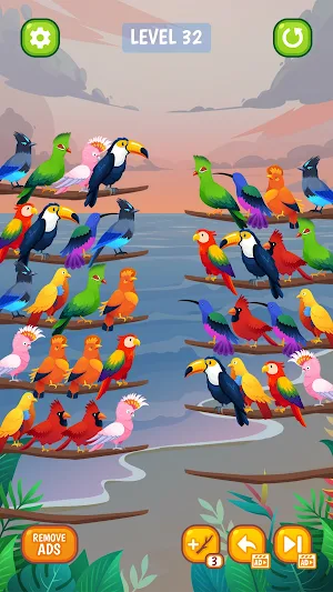 Bird Sort - Color Puzzle Screenshot 0