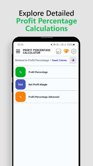 Profit Percentage Calculator Screenshot 0