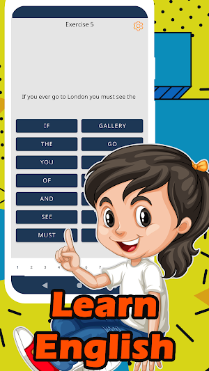 Learning English prepositions in sentences & words Screenshot 1