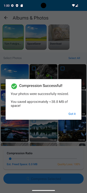 SpaceSaver: Photo Compressor Screenshot 3