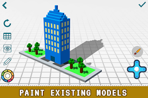 Voxel Editor 3D - Pixel Art Builder, Creator 2018 Screenshot 1