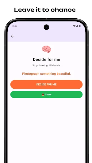 Decide4Me: Quick Decisions Screenshot 1