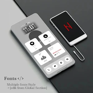 NothingOS 3.0 for KWGT Screenshot 1