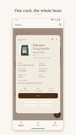 Kohii — The Barista Log Screenshot 1