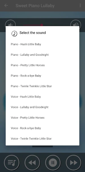 Sweet Lullabies Voice Piano Screenshot 1