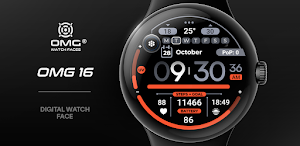 OMG 16 - Digital Watch Face Screenshot 0