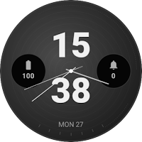 Metal Digital Watch Face