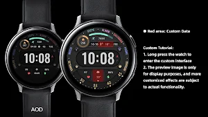 Colored Arc Text ZKin Watch Screenshot 3