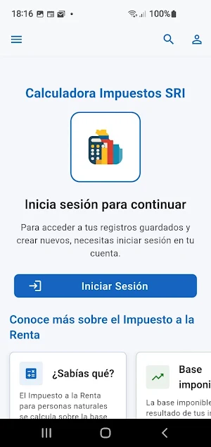 Calculadora Tributaria Ecuador Screenshot 3