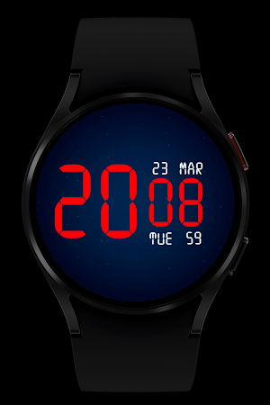 Digital Watch Face Wear OS Screenshot 1