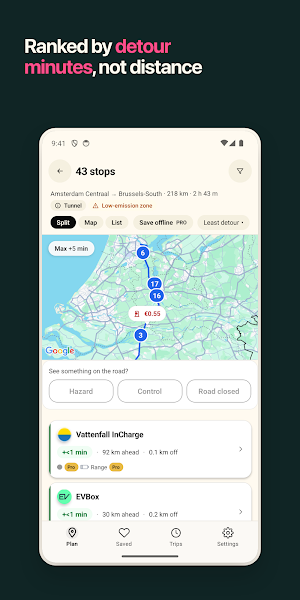 Jornee: Stops Along Route Screenshot 3