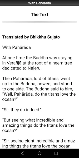 With Paharada Sutta - Buddhism Screenshot 1