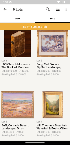 Highland Auctions Screenshot 2