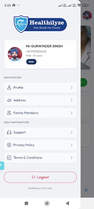 Healthilyze Screenshot 0