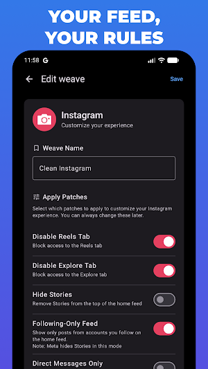 LoomWeb: Browse with Intention Screenshot 1